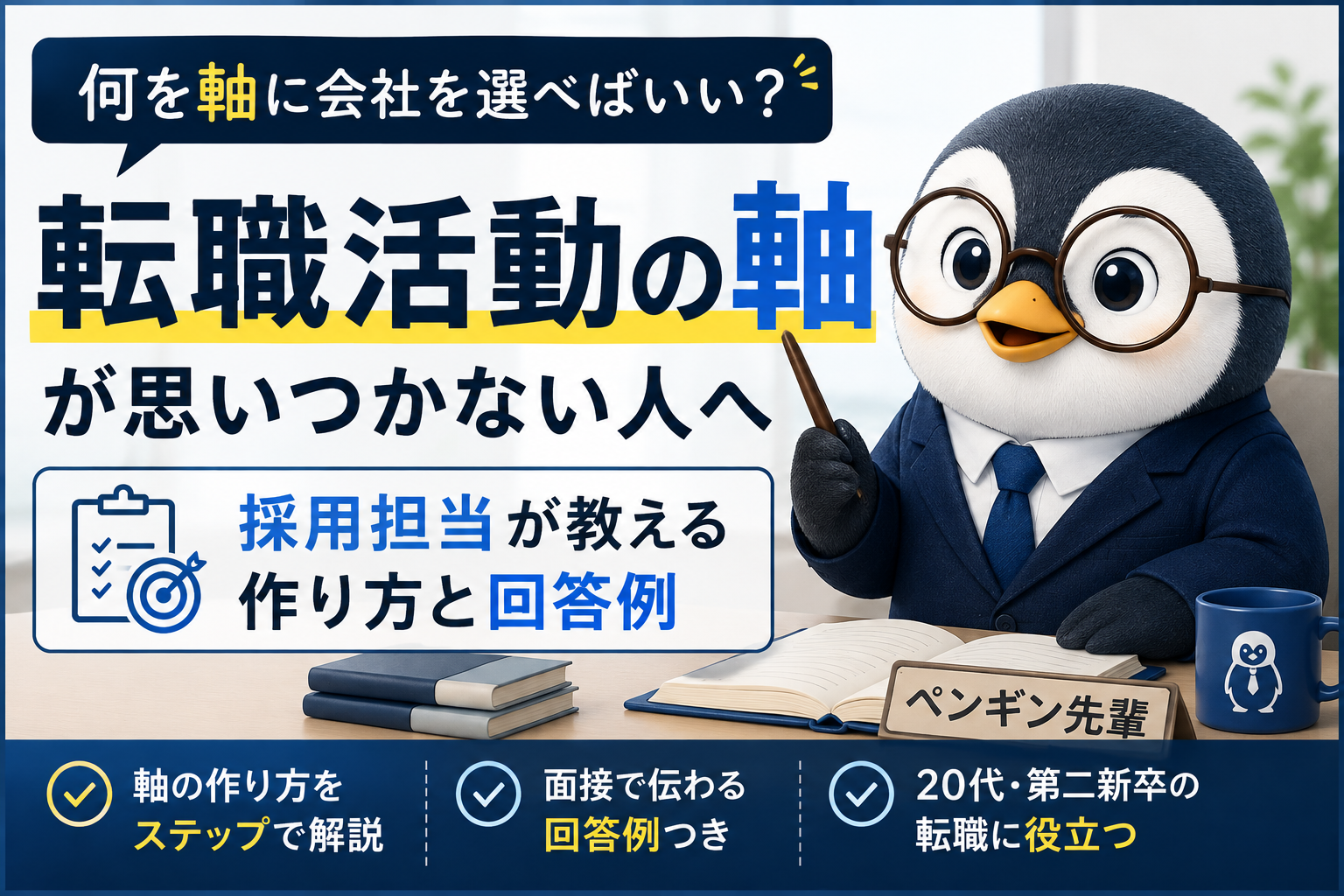 「転職活動の軸」が思いつかない人に向けた記事